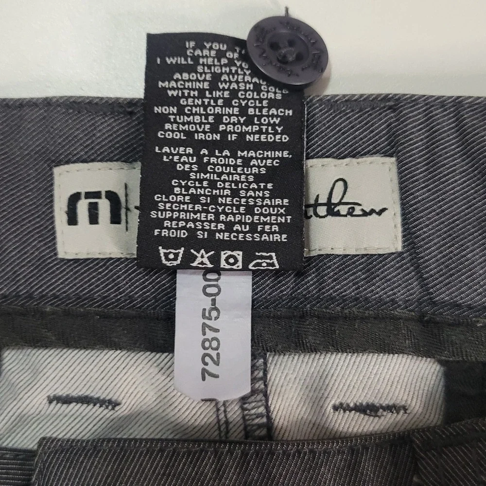 Travis Mathew Men's Gray Golf‎ Shorts Size 34 Lightweight Casual Athletic